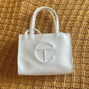 TELFAR Small White Shopping Tote
